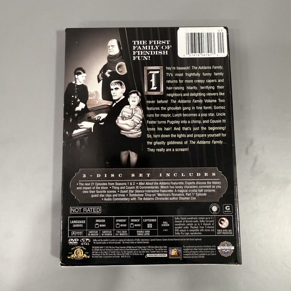 The Adams Family-   Volume 1 and Volume 2 - DVDs - Picture 7 of 8